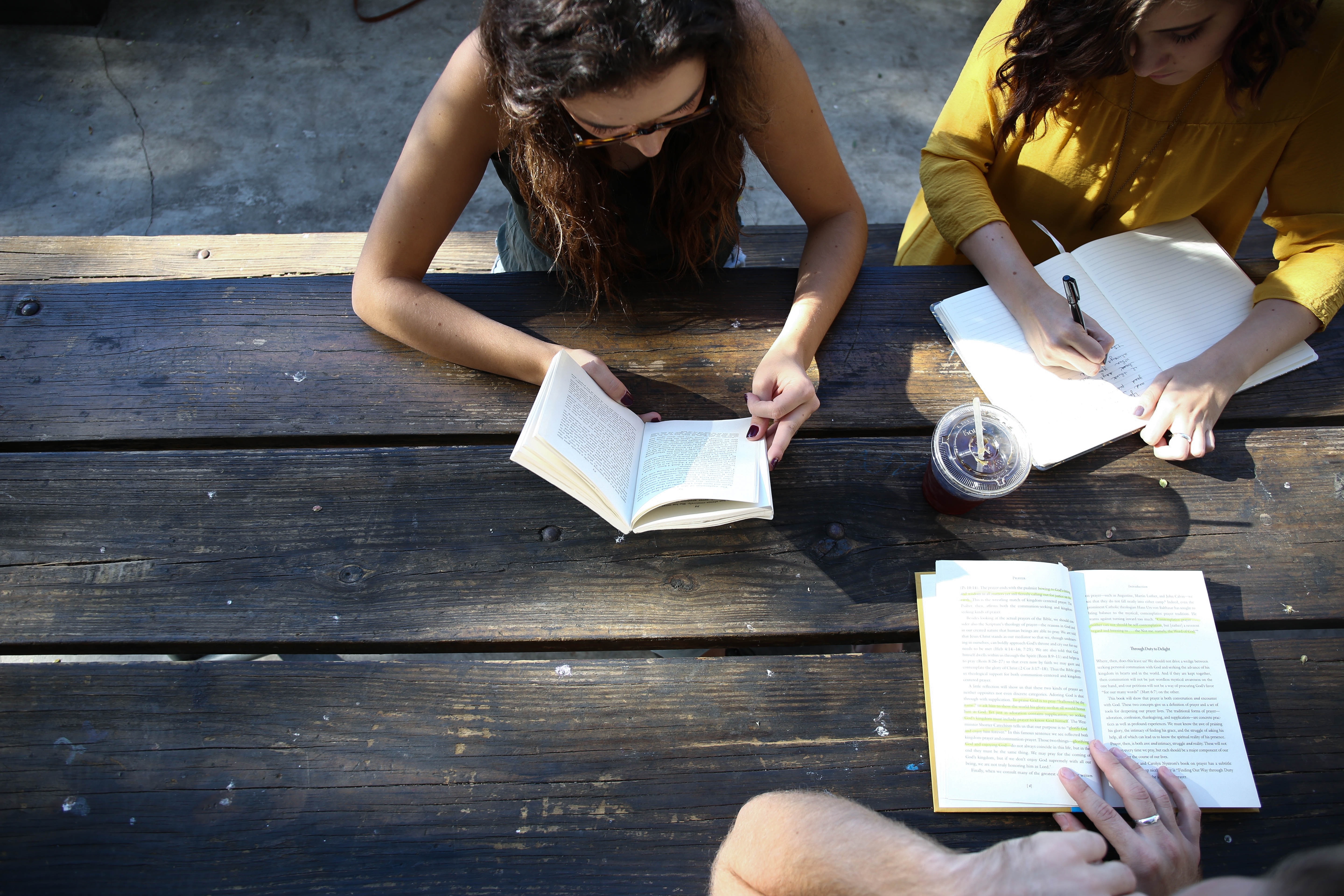 teens studying