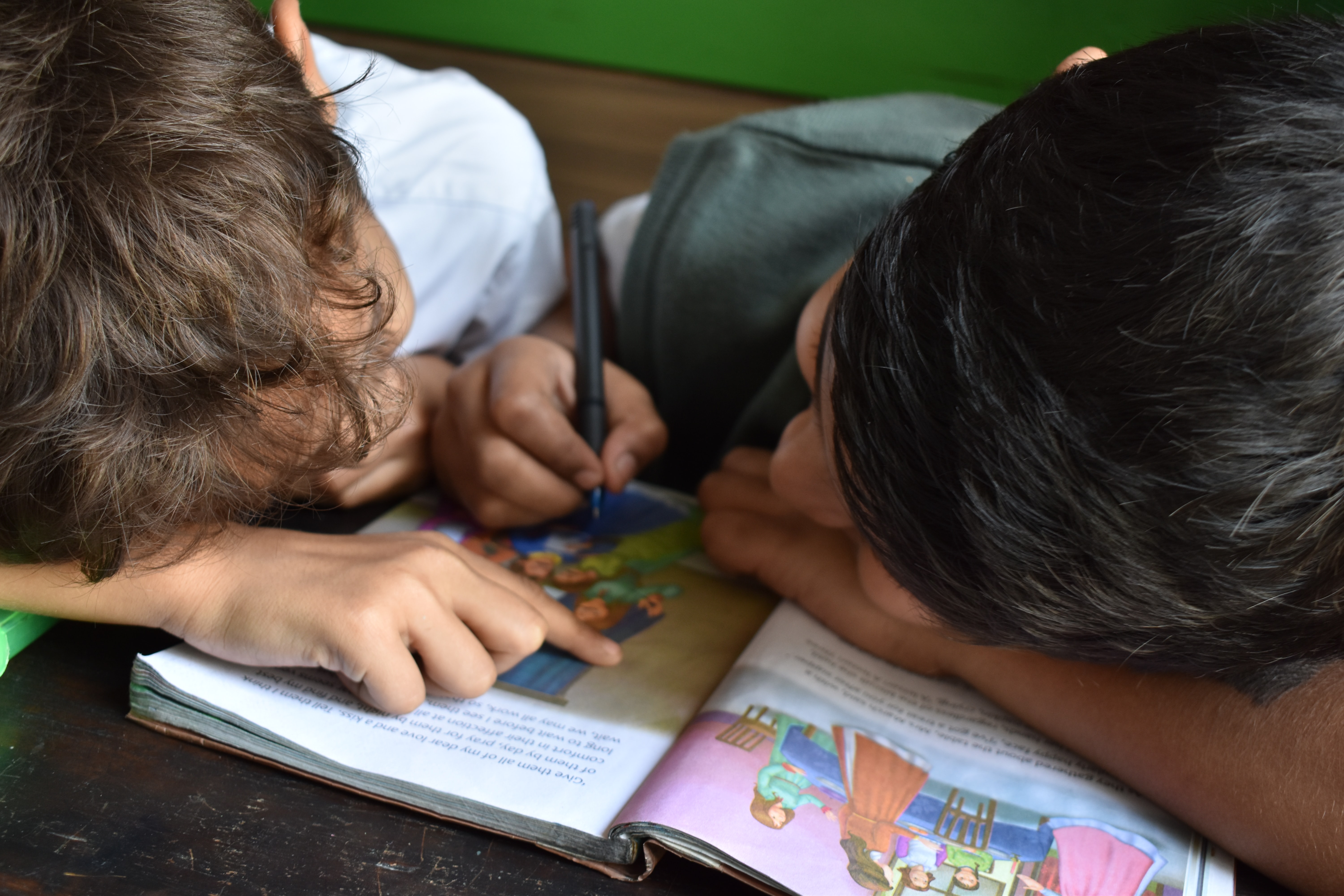 boys
                  studying