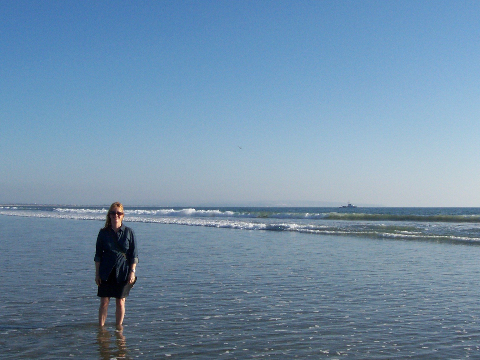 lady on the beach